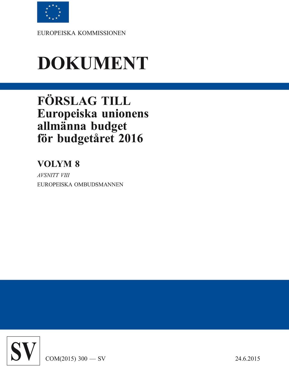 allmänna budget för budgetåret 2016