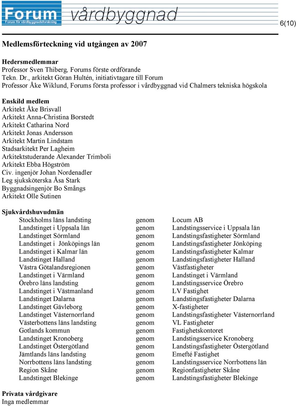 Anna-Christina Borstedt Arkitekt Catharina Nord Arkitekt Jonas Andersson Arkitekt Martin Lindstam Stadsarkitekt Per Lagheim Arkitektstuderande Alexander Trimboli Arkitekt Ebba Högström Civ.