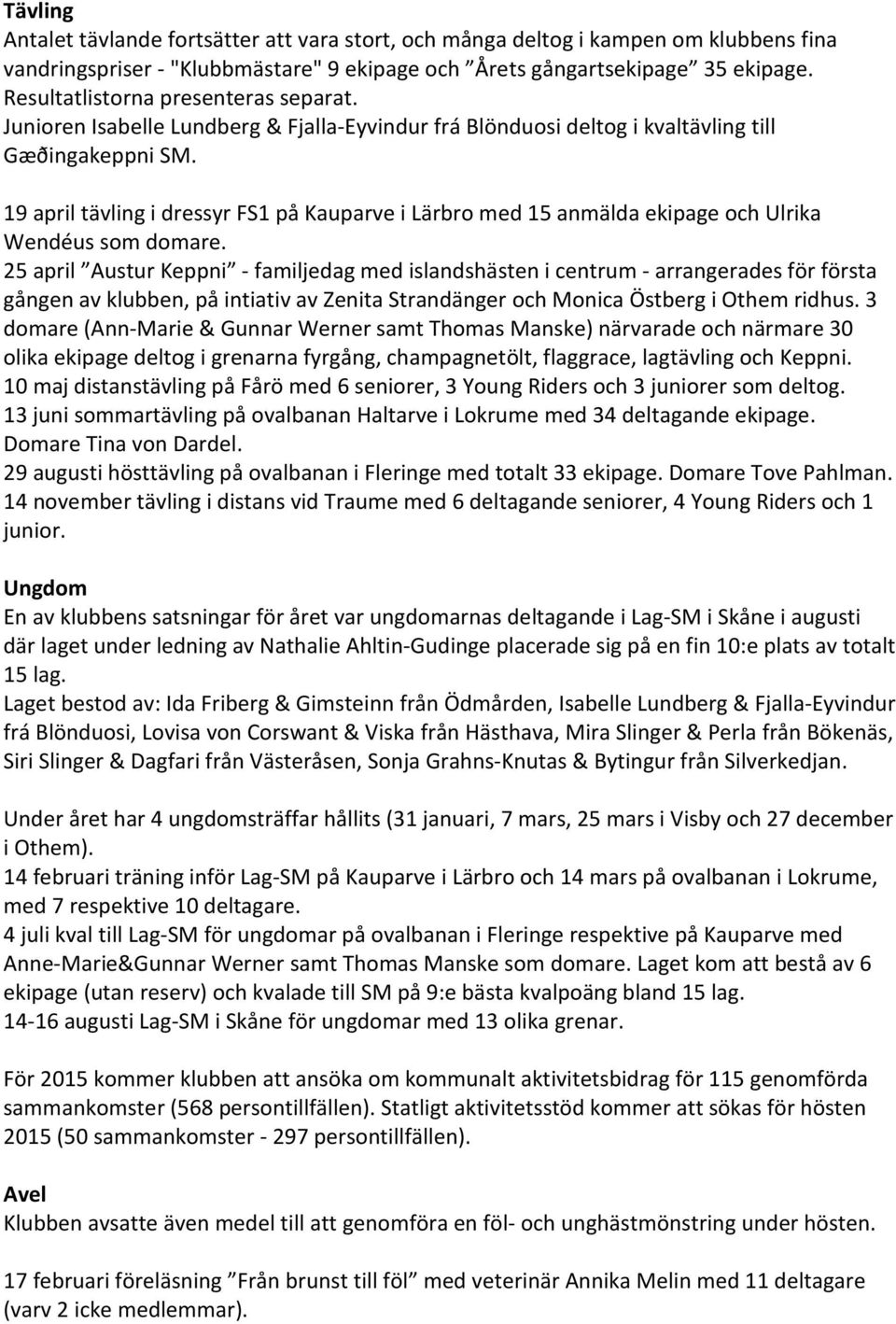 19 april tävling i dressyr FS1 på Kauparve i Lärbro med 15 anmälda ekipage och Ulrika Wendéus som domare.