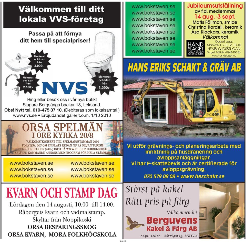 Obs! Nytt tel. 010-475 37 10. (Debiteras som 