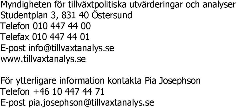 info@tillvaxtanalys.