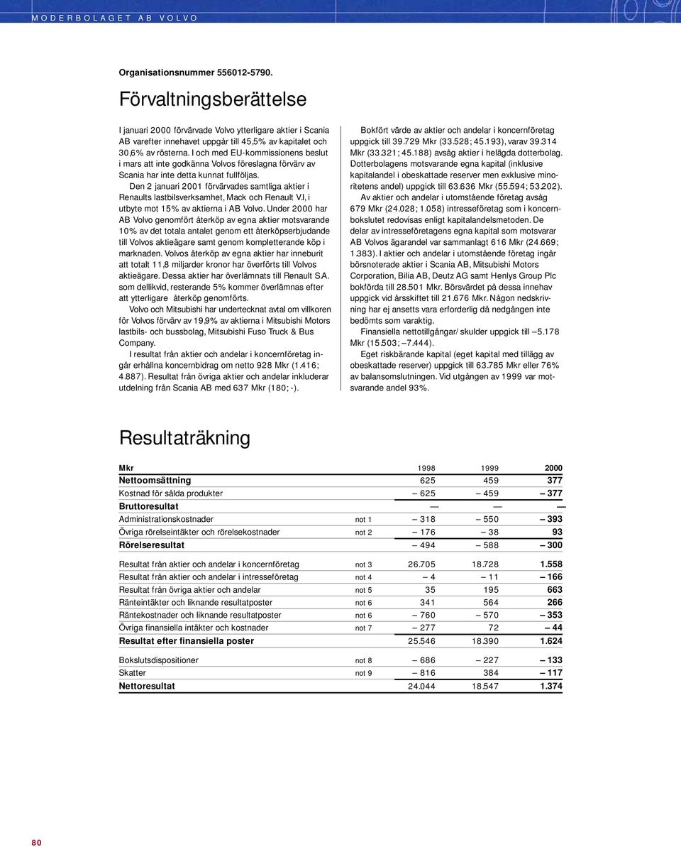 I och med EU-kommissionens beslut i mars att inte godkänna Volvos föreslagna förvärv av Scania har inte detta kunnat fullföljas.