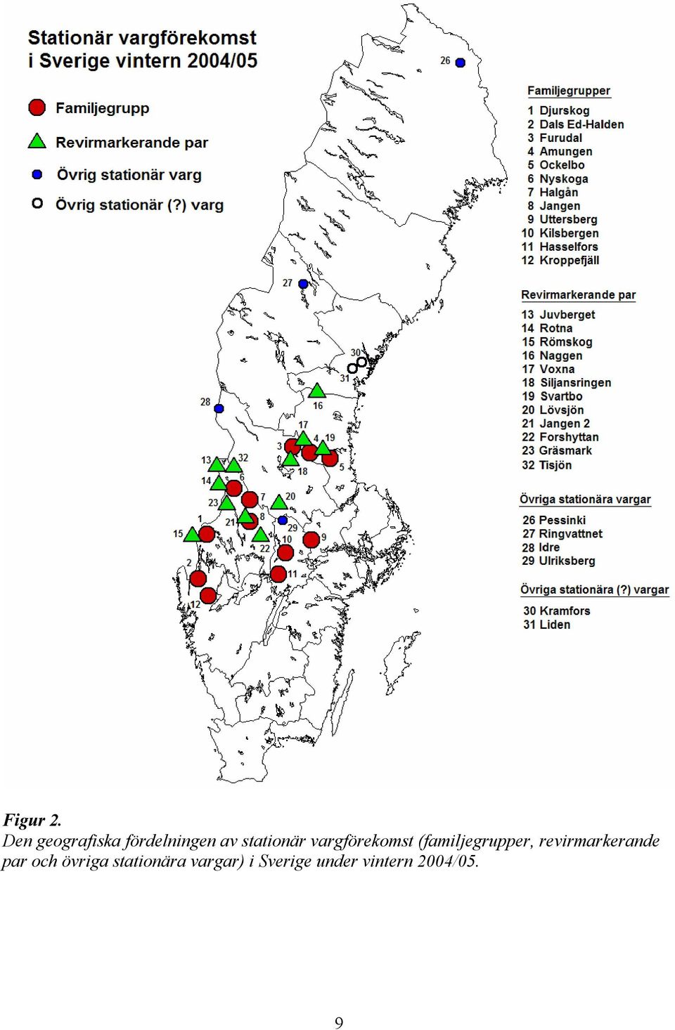 vargförekomst (familjegrupper,