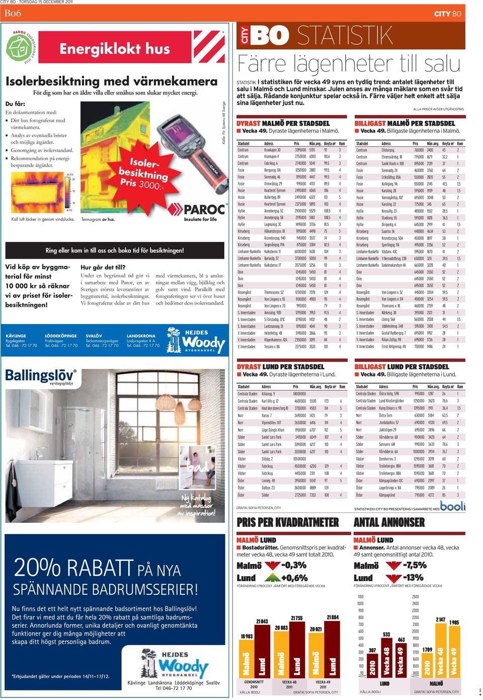 Vid köp av byggmaterial för minst 10 000 kr så räknar vi av priset för isolerbesiktningen! KÄVLINGE Bygdegatan Tel. 046-72 17 70 LÖDDEKÖPINGE Fraktvägen Tel. 046-72 17 70 Termogram av hus.