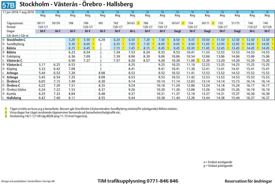 50 1 13.50 1 13.50 1 fr Sundbyberg 5.35 1 6.05 1 6.35 1 7.05 1 7.35 1 8.05 1 9.05 1 9.50 1 11.05 1 12.05 1 13.05 1 14.05 1 14.05 1 t Bålsta 6.15 1 6.45 1 7.15 1 7.45 1 8.15 1 8.45 1 9.45 1 10.30 1 11.