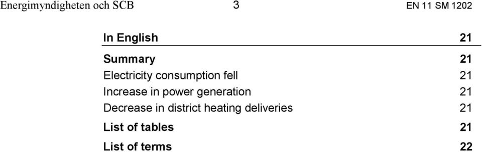 Increase in power generation Decrease in district