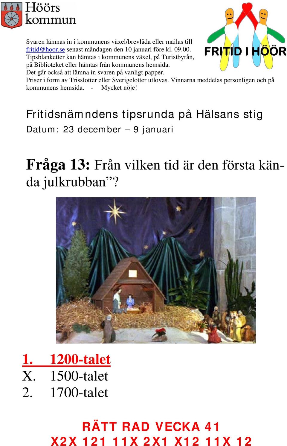 den första kända julkrubban? 1.