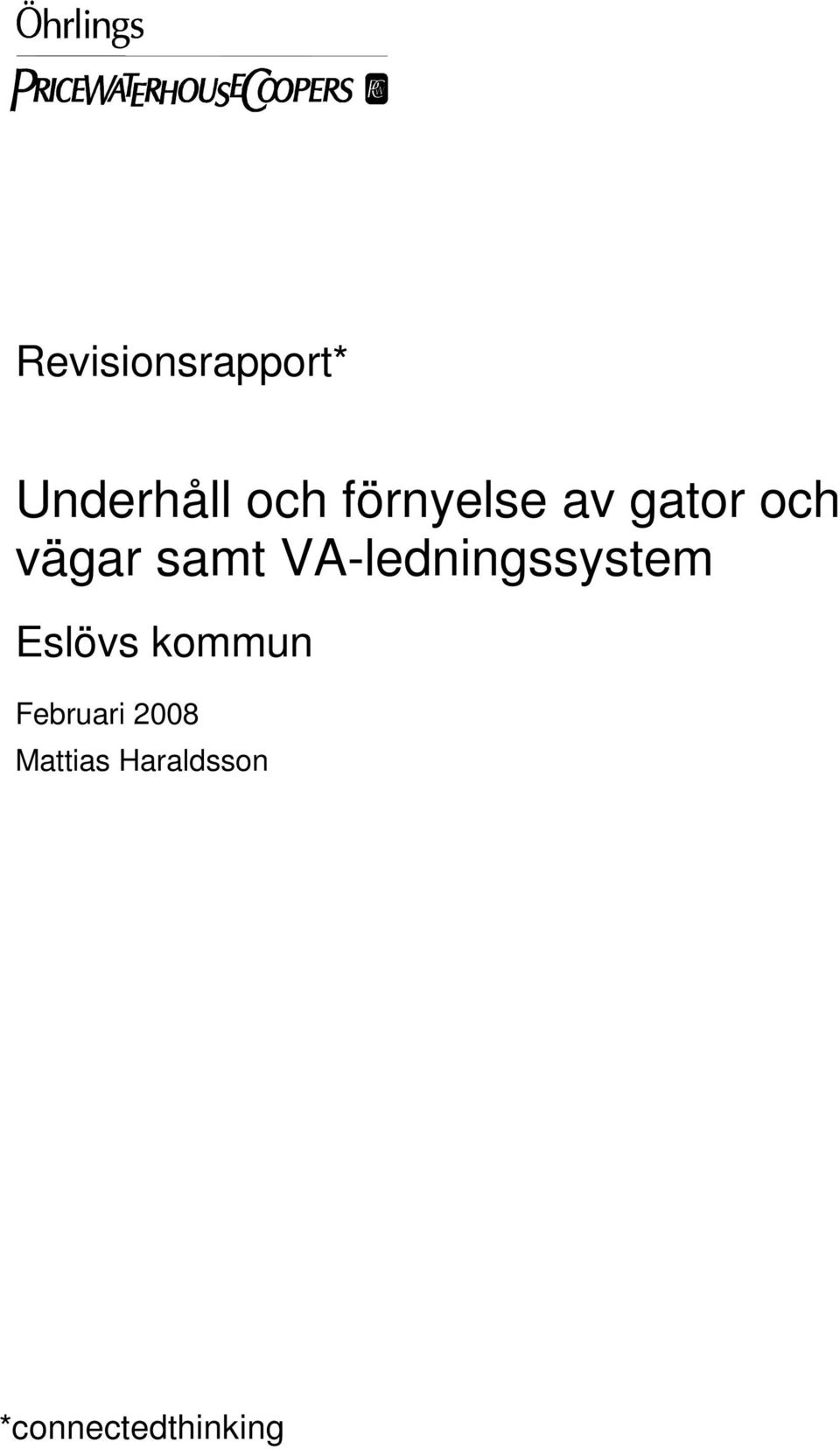 VA-ledningssystem Eslövs kommun