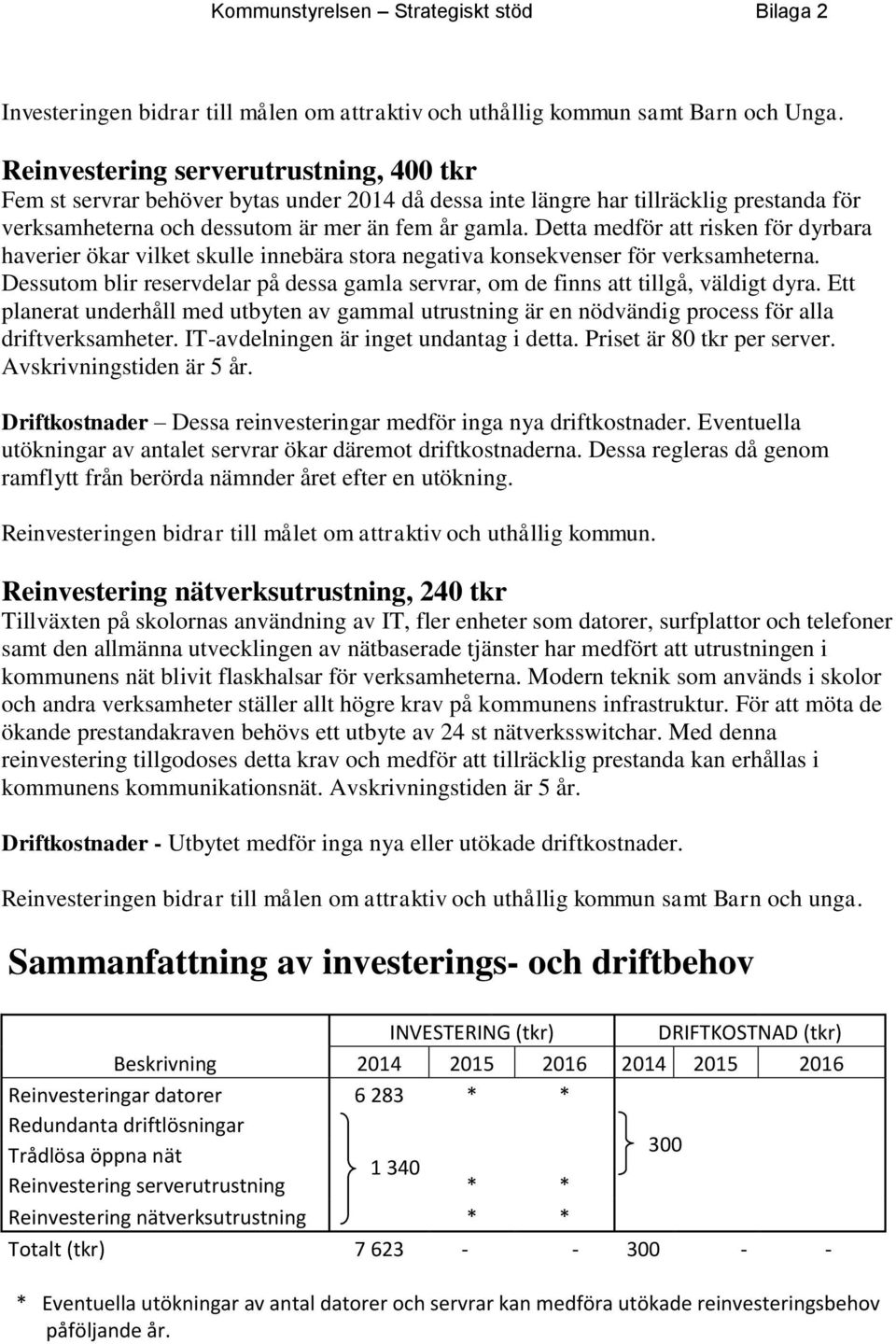 Detta medför att risken för dyrbara haverier ökar vilket skulle innebära stora negativa konsekvenser för verksamheterna.