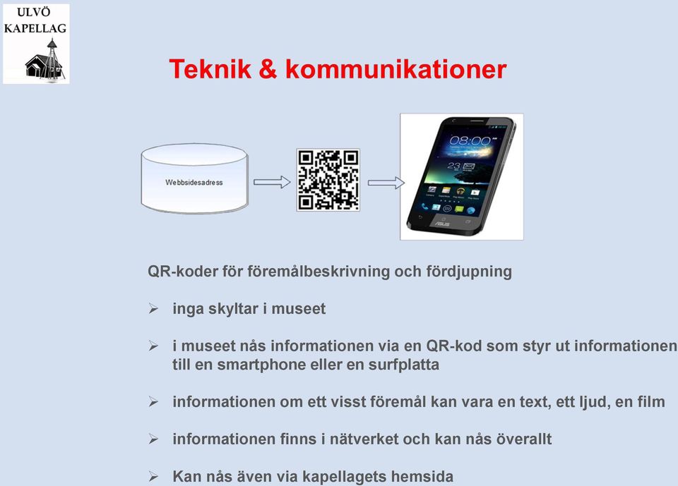 surfplatta informationen om ett visst föremål kan vara en text, ett ljud, en film