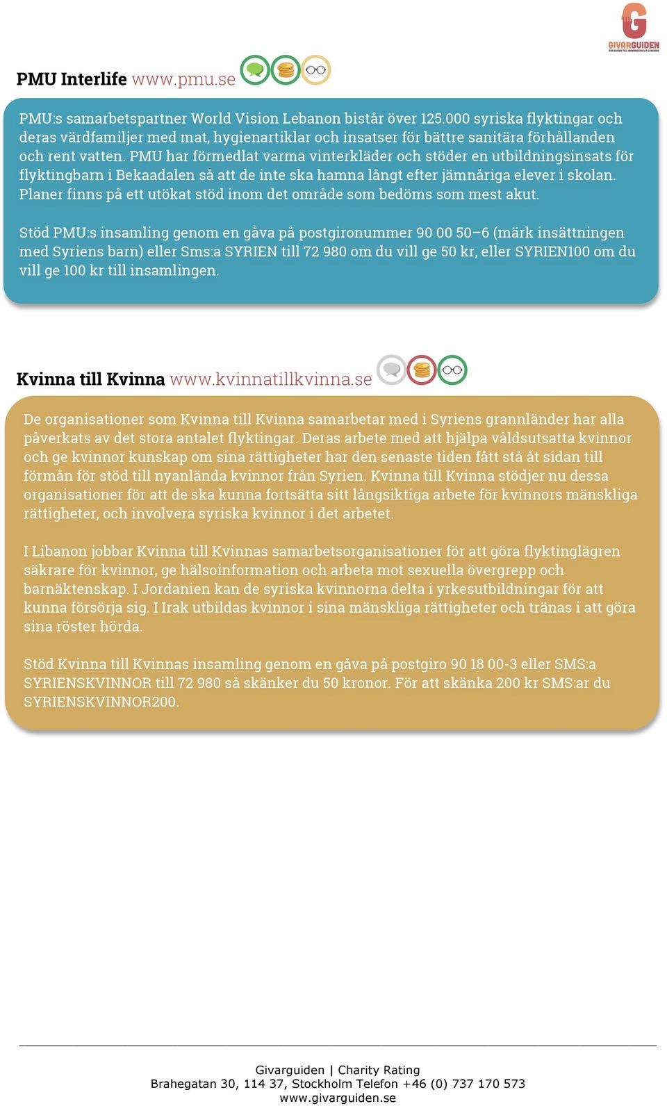 PMU har förmedlat varma vinterkläder och stöder en utbildningsinsats för flyktingbarn i Bekaadalen så att de inte ska hamna långt efter jämnåriga elever i skolan.