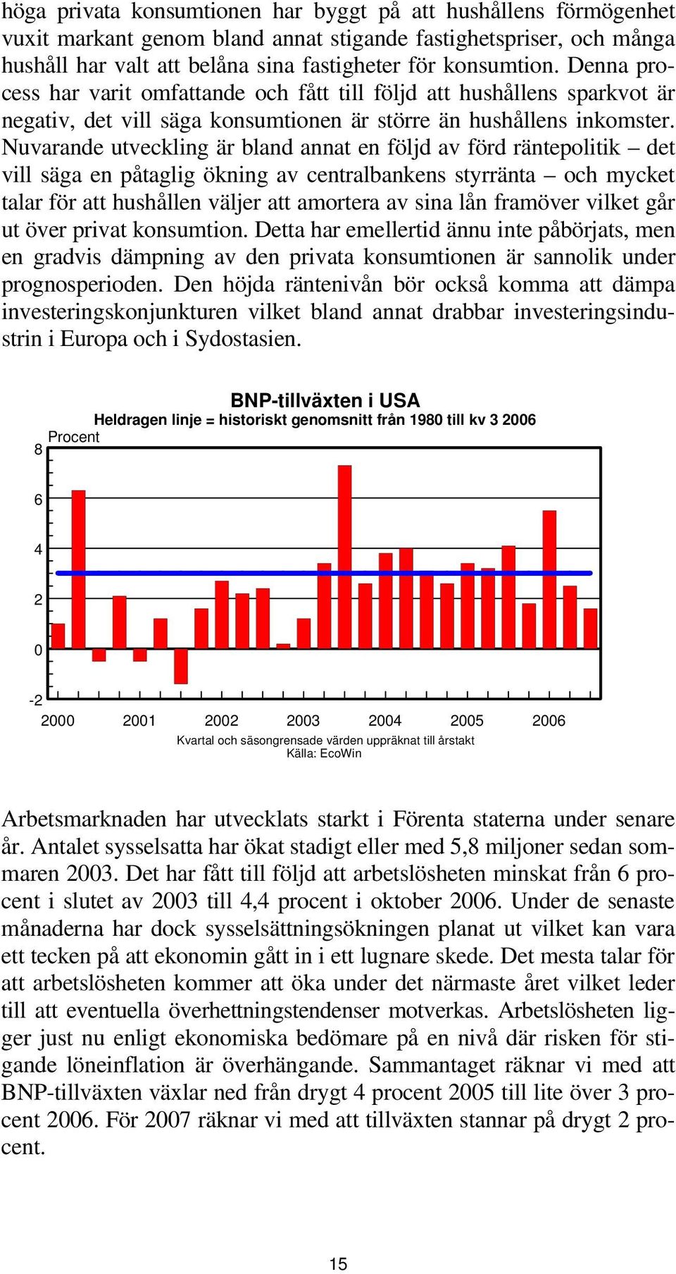 Nuvarande utveckling är bland annat en följd av förd räntepolitik det vill säga en påtaglig ökning av centralbankens styrränta och mycket talar för att hushållen väljer att amortera av sina lån