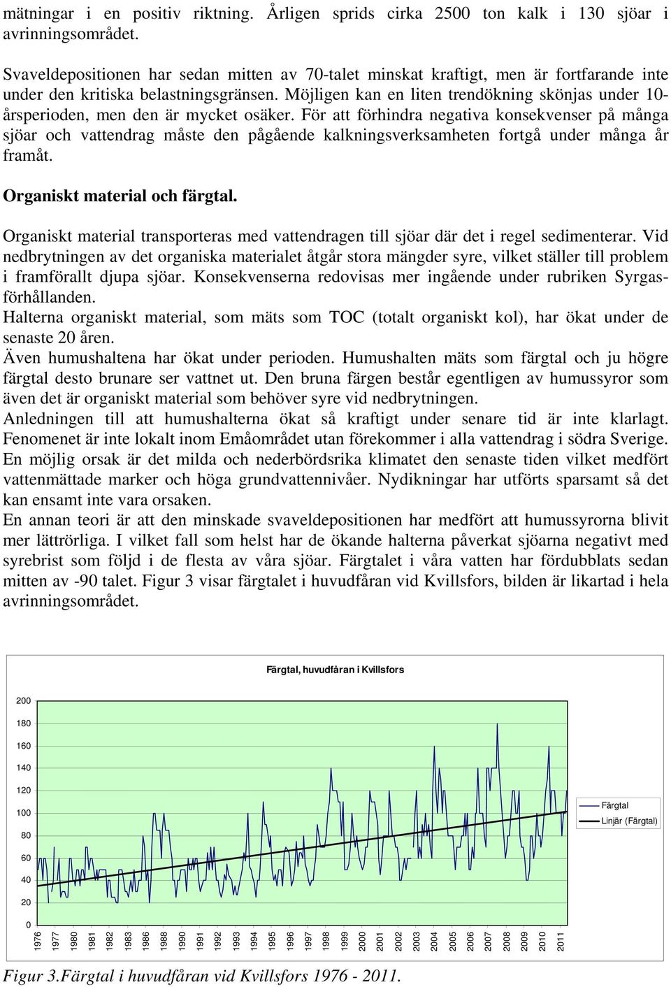 Möjligen kan en liten trendökning skönjas under - årsperioden, men den är mycket osäker.