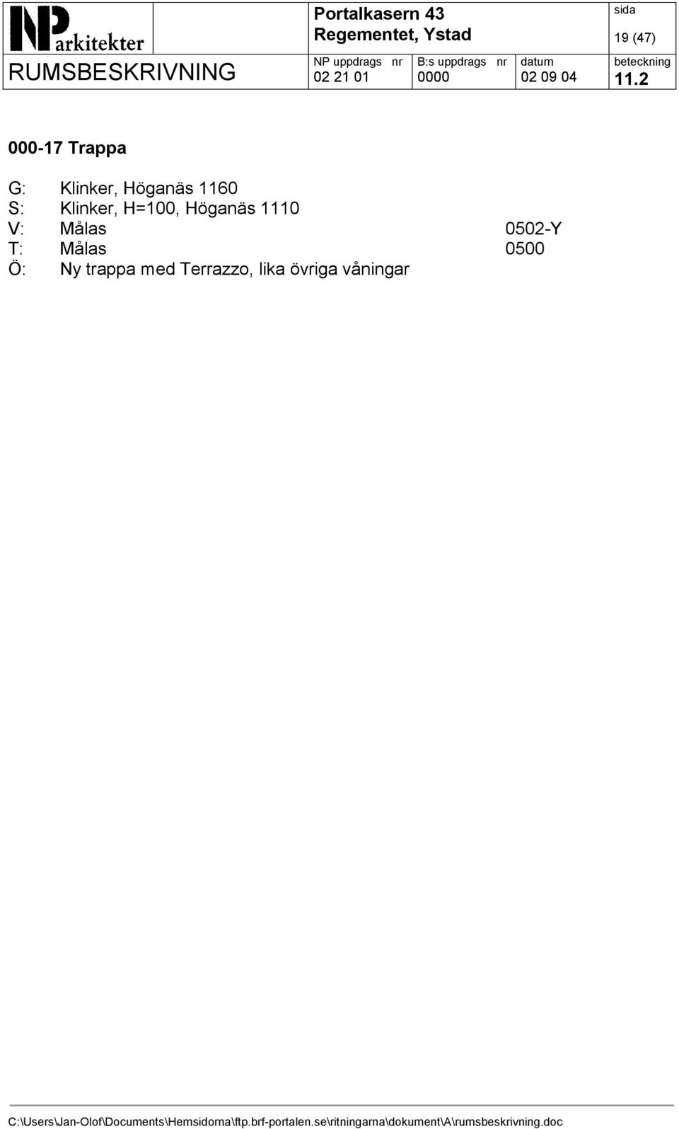 Klinker, H=100, Höganäs 1110 Ö: