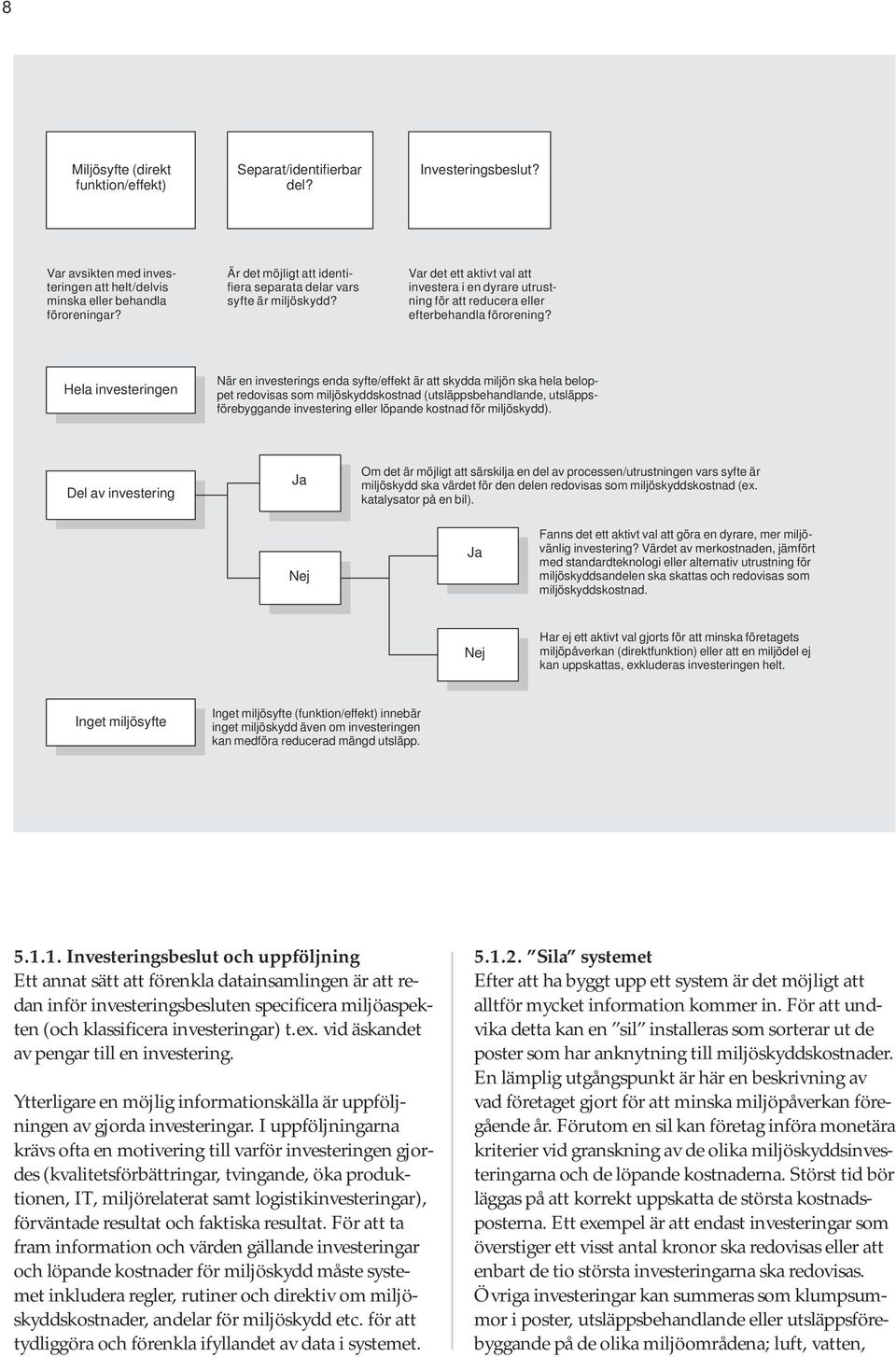 Hela investeringen När en investerings enda syfte/effekt är att skydda miljön ska hela beloppet redovisas som miljöskyddskostnad (utsläppsbehandlande, utsläppsförebyggande investering eller löpande