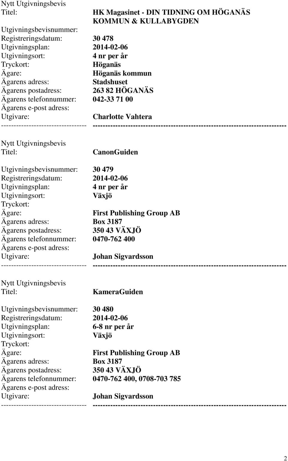 042-33 71 00 Charlotte Vahtera CanonGuiden 30 479 0470-762