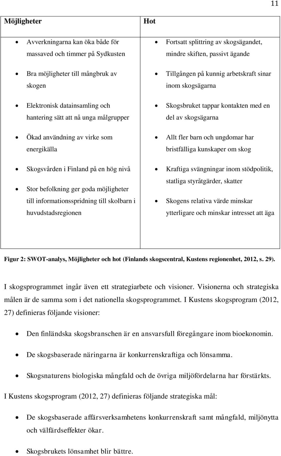 som Allt fler barn och ungdomar har energikälla bristfälliga kunskaper om skog Skogsvården i Finland på en hög nivå Kraftiga svängningar inom stödpolitik, Stor befolkning ger goda möjligheter