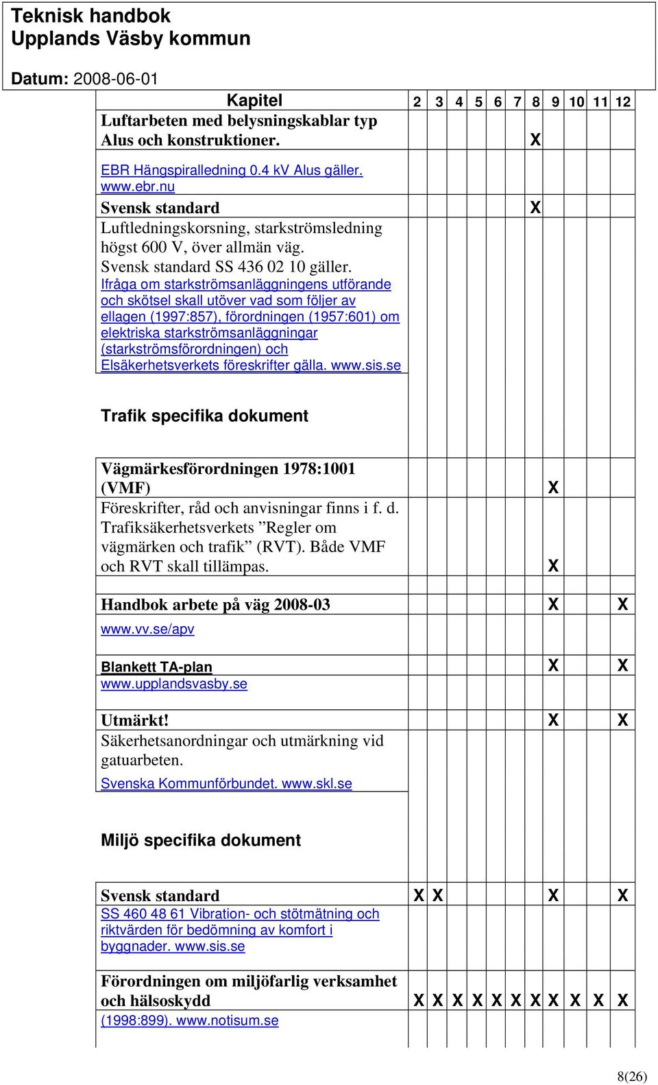 Ifråga om starkströmsanläggningens utförande och skötsel skall utöver vad som följer av ellagen (1997:857), förordningen (1957:601) om elektriska starkströmsanläggningar (starkströmsförordningen) och