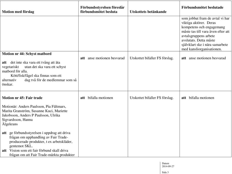 Deras kompetens och engagemang måste tas till vara även efter avtalsgruppens arbete avslutats. Detta måste självklart ske i nära samarbete med kansliorganisationen.