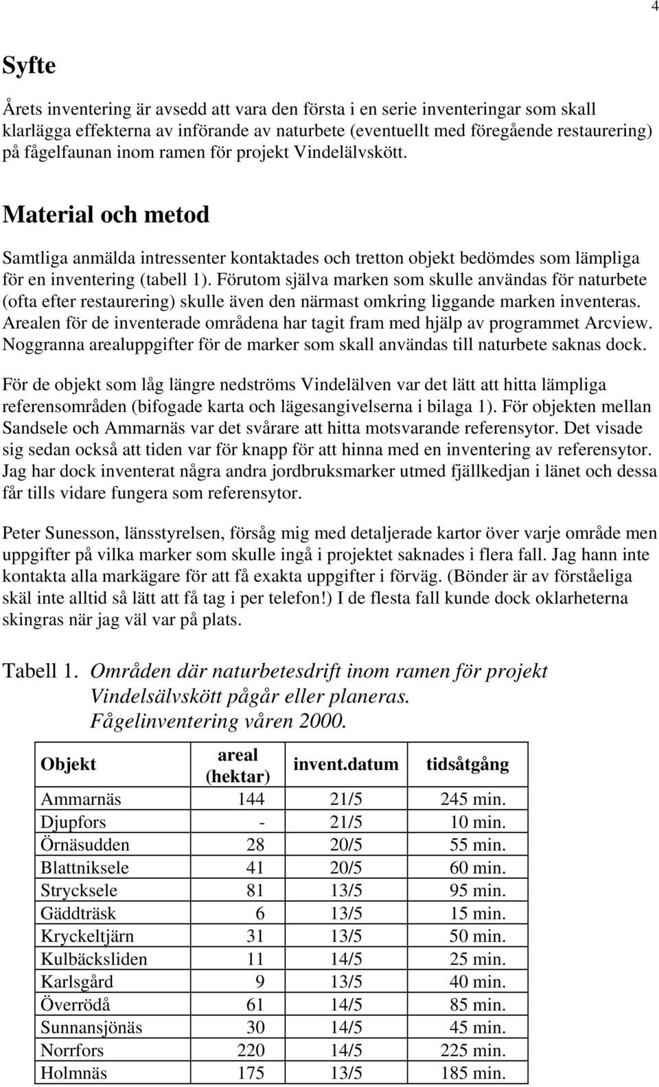 Förutom själva marken som skulle användas för naturbete (ofta efter restaurering) skulle även den närmast omkring liggande marken inventeras.