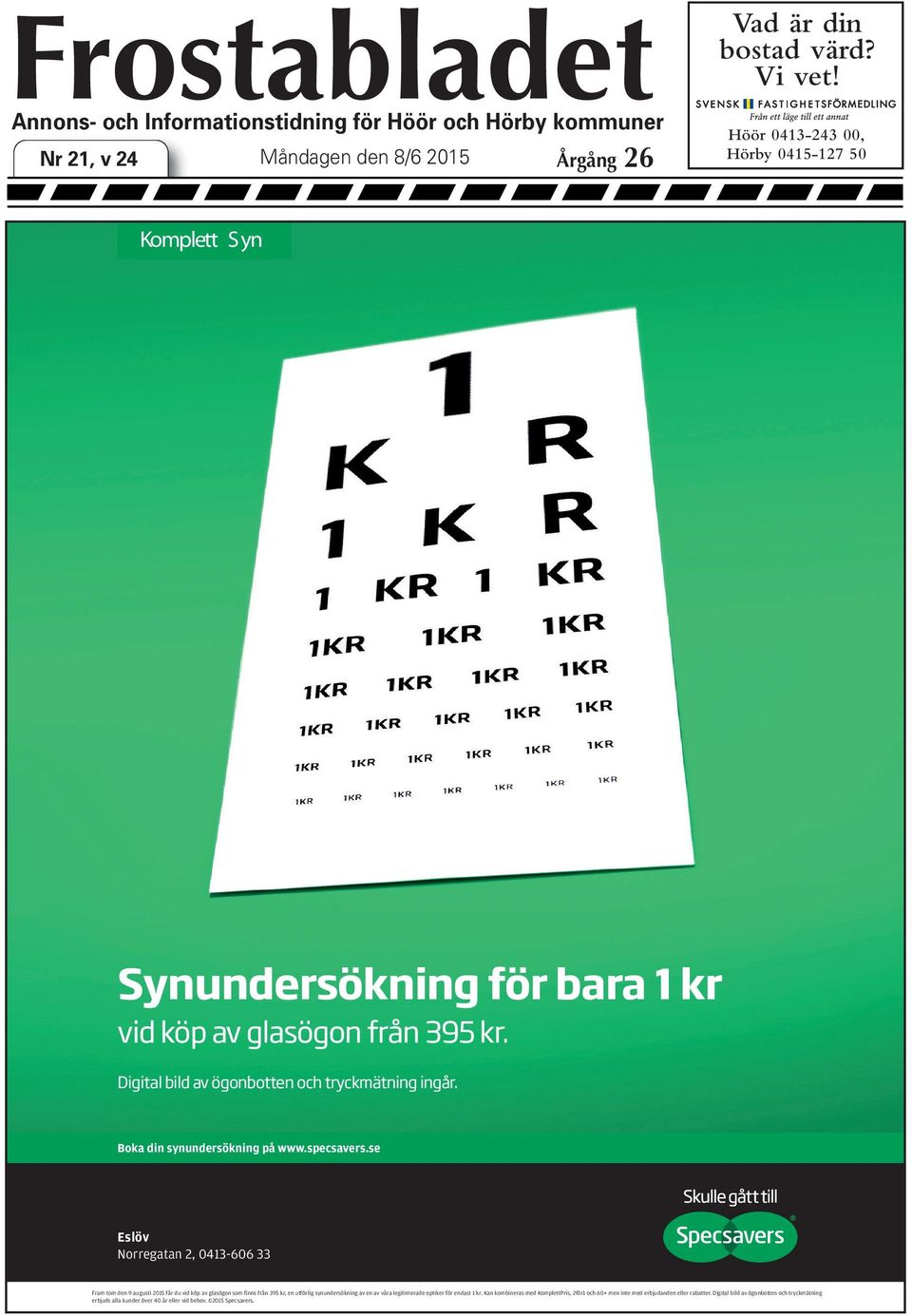 Boka din synundersökning på www.specsavers.