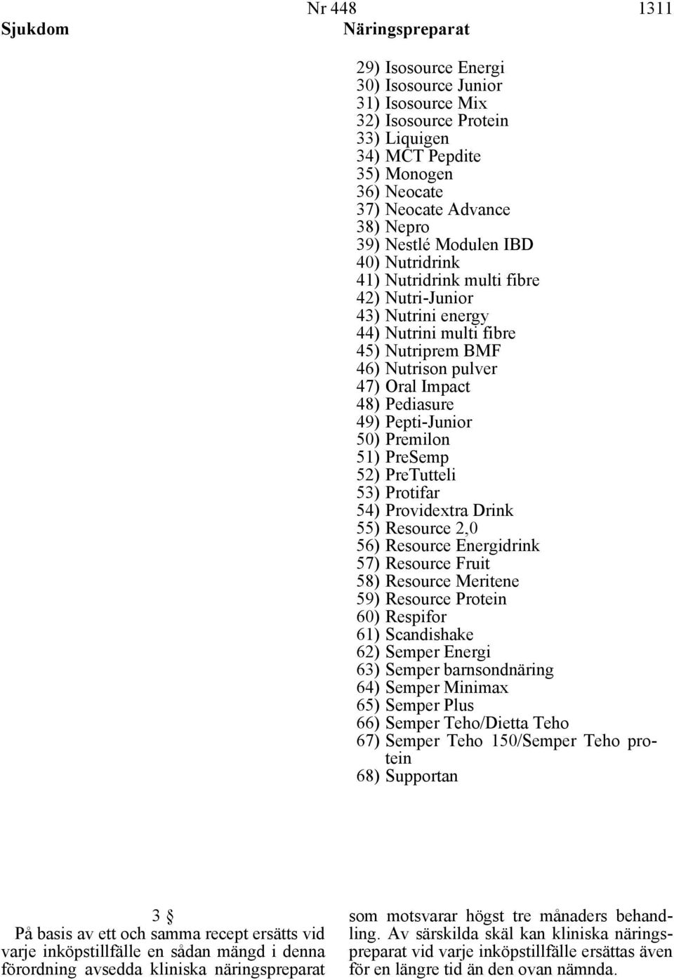 49) Pepti-Junior 50) Premilon 51) PreSemp 52) PreTutteli 53) Protifar 54) Providextra Drink 55) Resource 2,0 56) Resource Energidrink 57) Resource Fruit 58) Resource Meritene 59) Resource Protein 60)