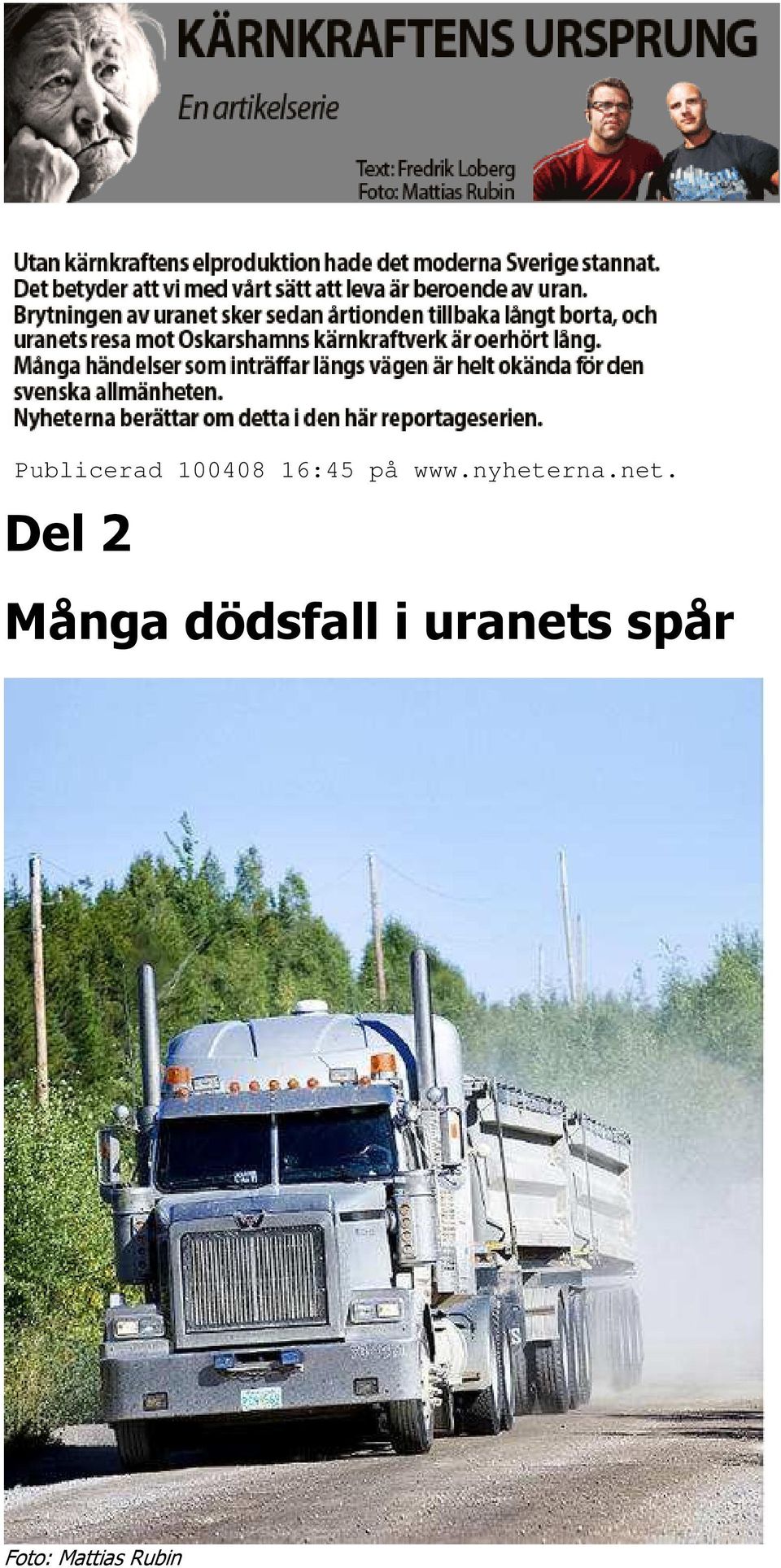 uranets spår