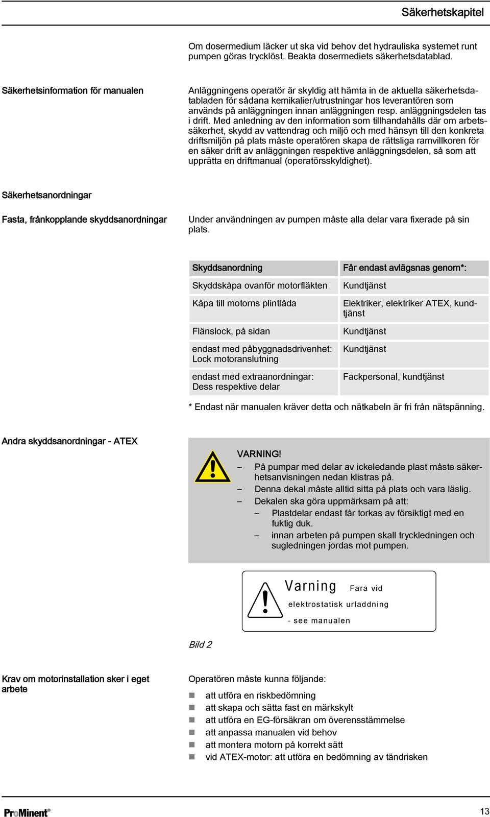 anläggningen resp. anläggningsdelen tas i drift.