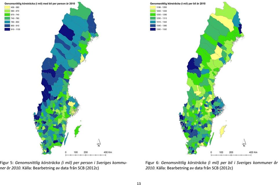 Källa: Bearbetning av data från SCB (2012c) Figur 6: