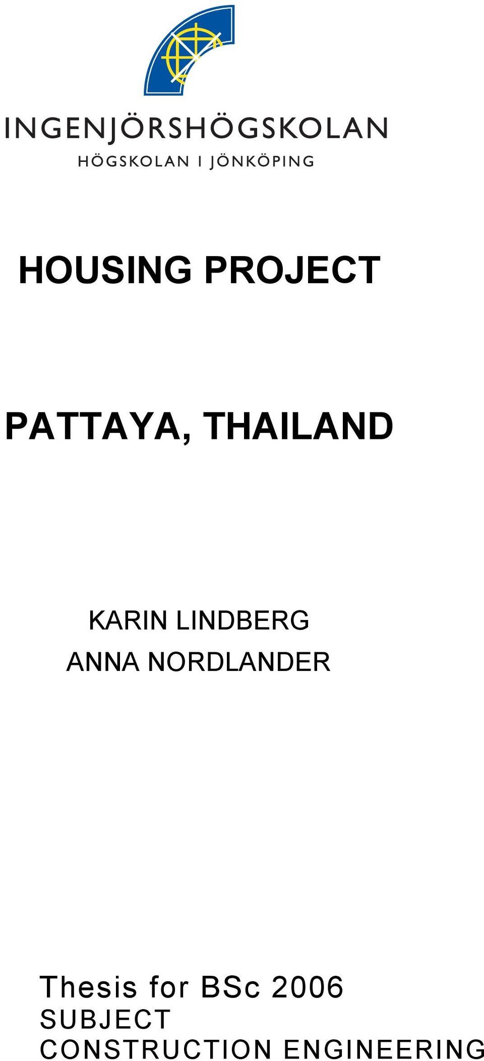 NORDLANDER Thesis for BSc