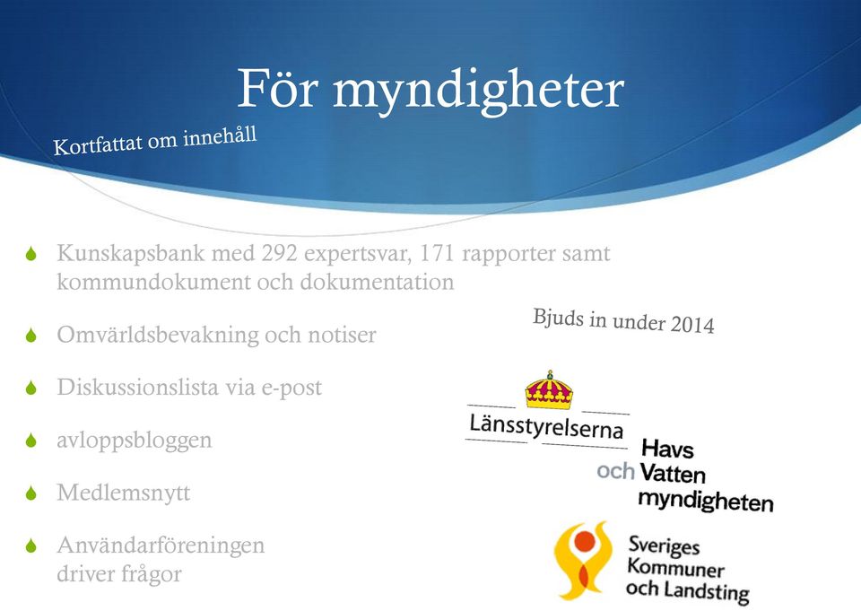 Omvärldsbevakning och notiser Diskussionslista via