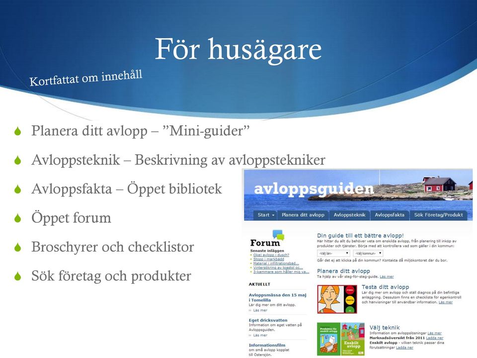 Avloppsfakta Öppet bibliotek Öppet forum