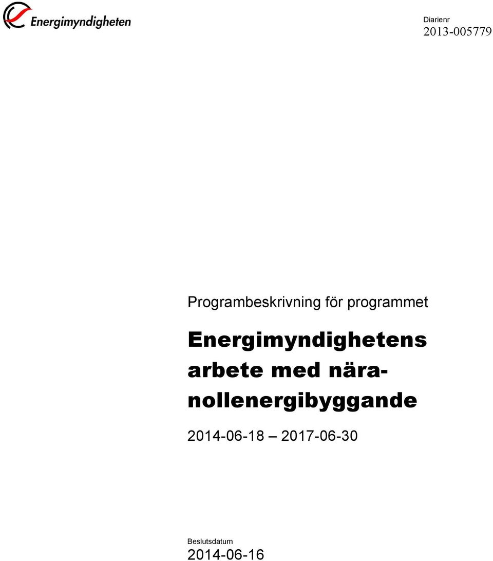 Energimyndighetens arbete med