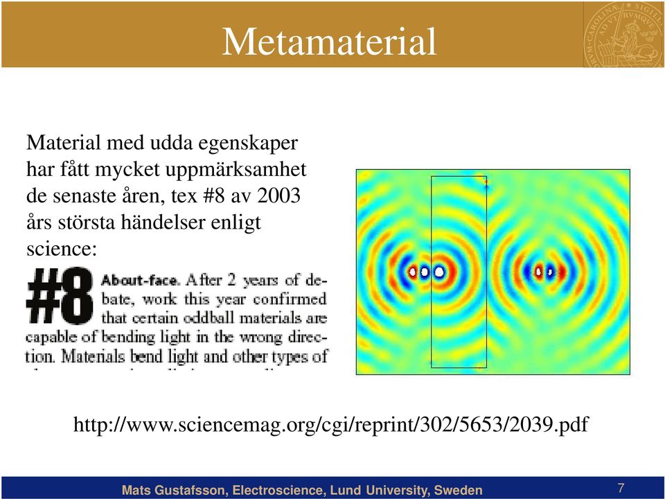 2003 års största händelser enligt science: