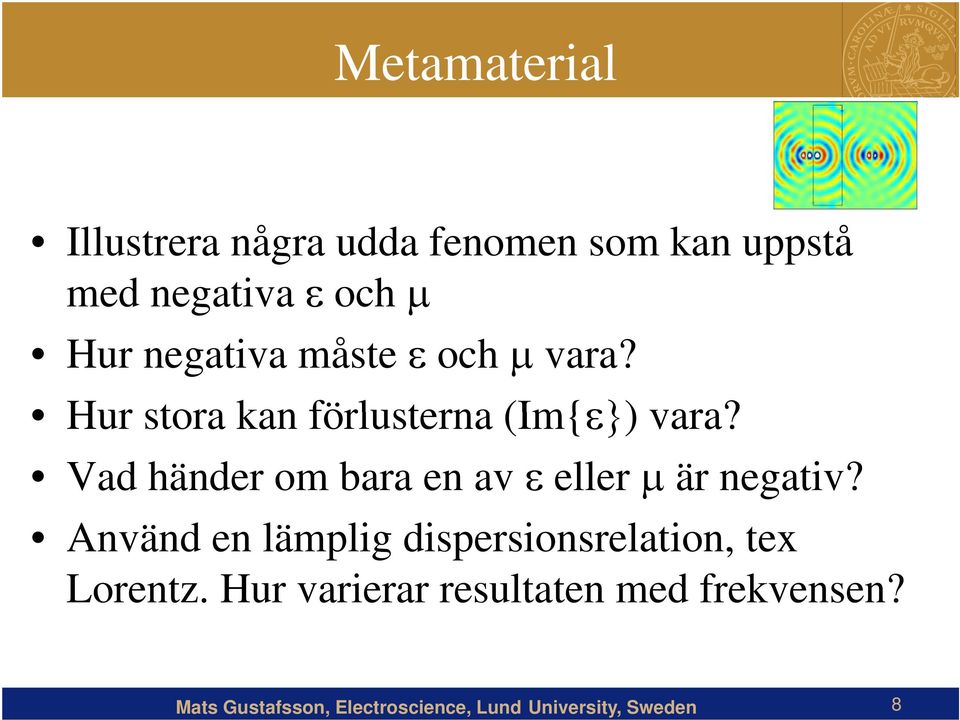 Hur stora kan förlusterna (Im{ε}) vara?