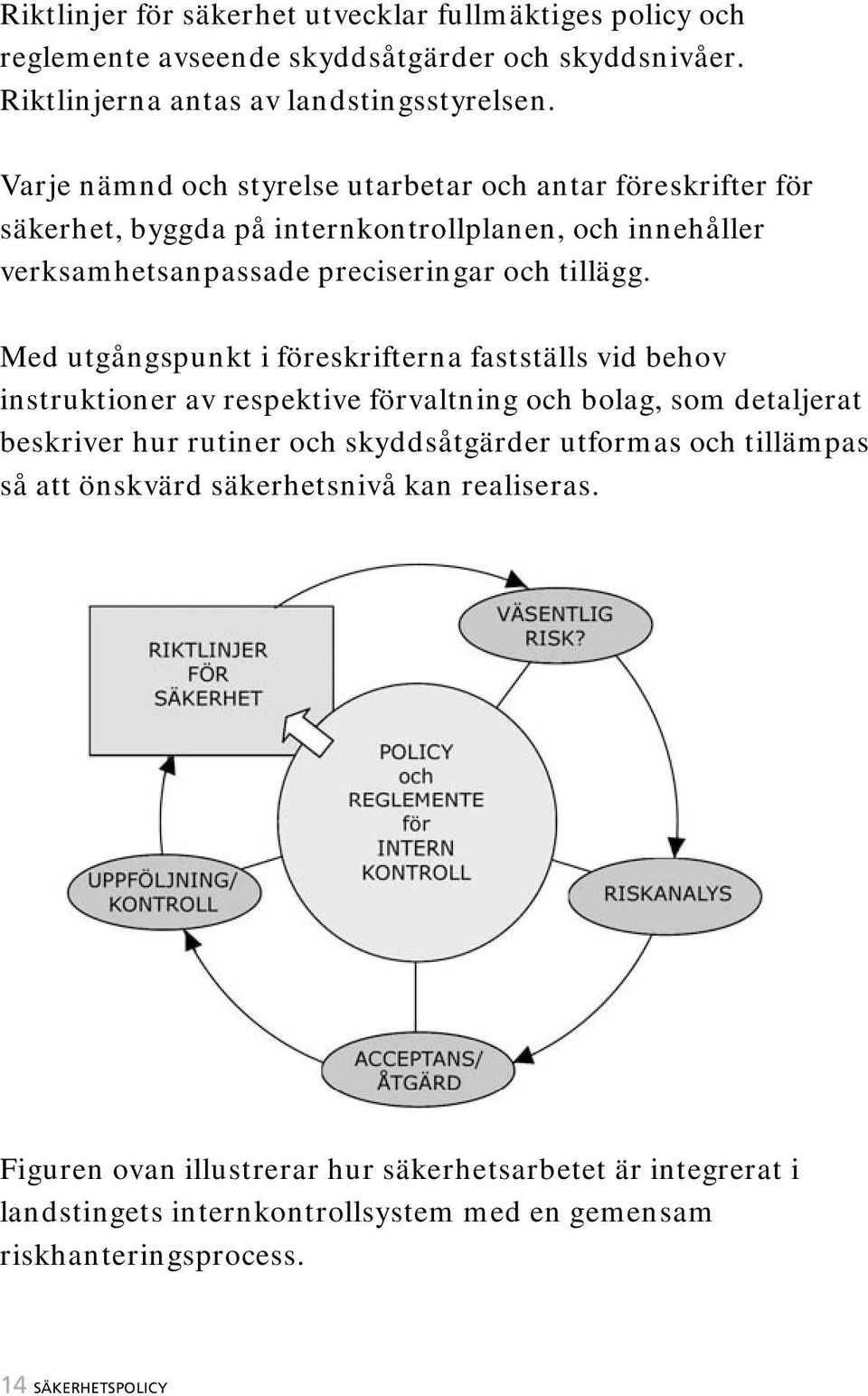 Med utgångspunkt i föreskrifterna fastställs vid behov instruktioner av respektive förvaltning och bolag, som detaljerat beskriver hur rutiner och skyddsåtgärder utformas och