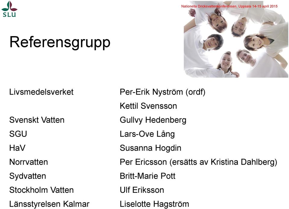 Kettil Svensson Gullvy Hedenberg Lars-Ove Lång Susanna Hogdin Per