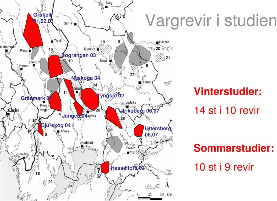 Ulriksberg 06,07 Hasselfors 03 Uttersberg 06,07