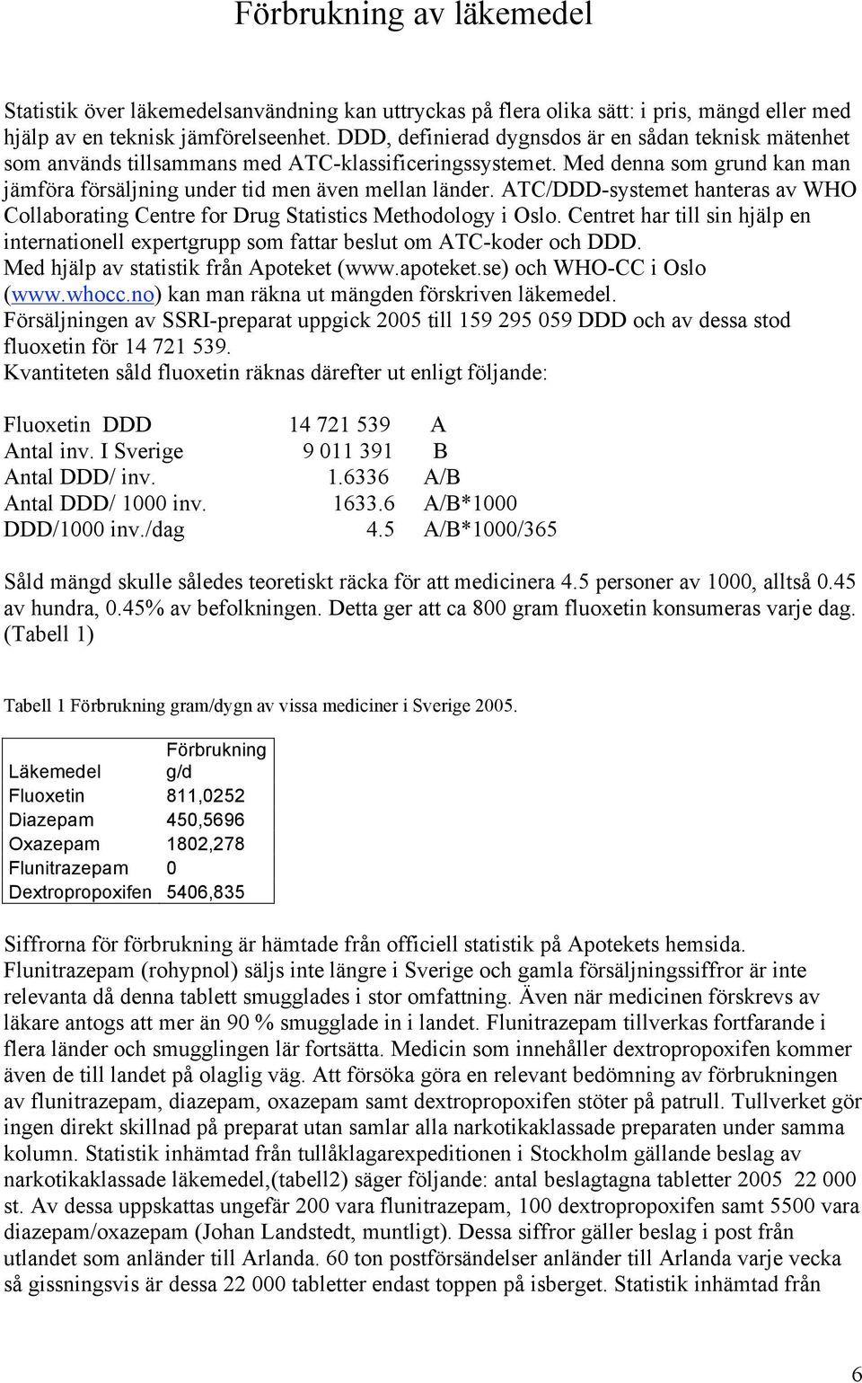 ATC/DDD-systemet hanteras av WHO Collaborating Centre for Drug Statistics Methodology i Oslo. Centret har till sin hjälp en internationell expertgrupp som fattar beslut om ATC-koder och DDD.