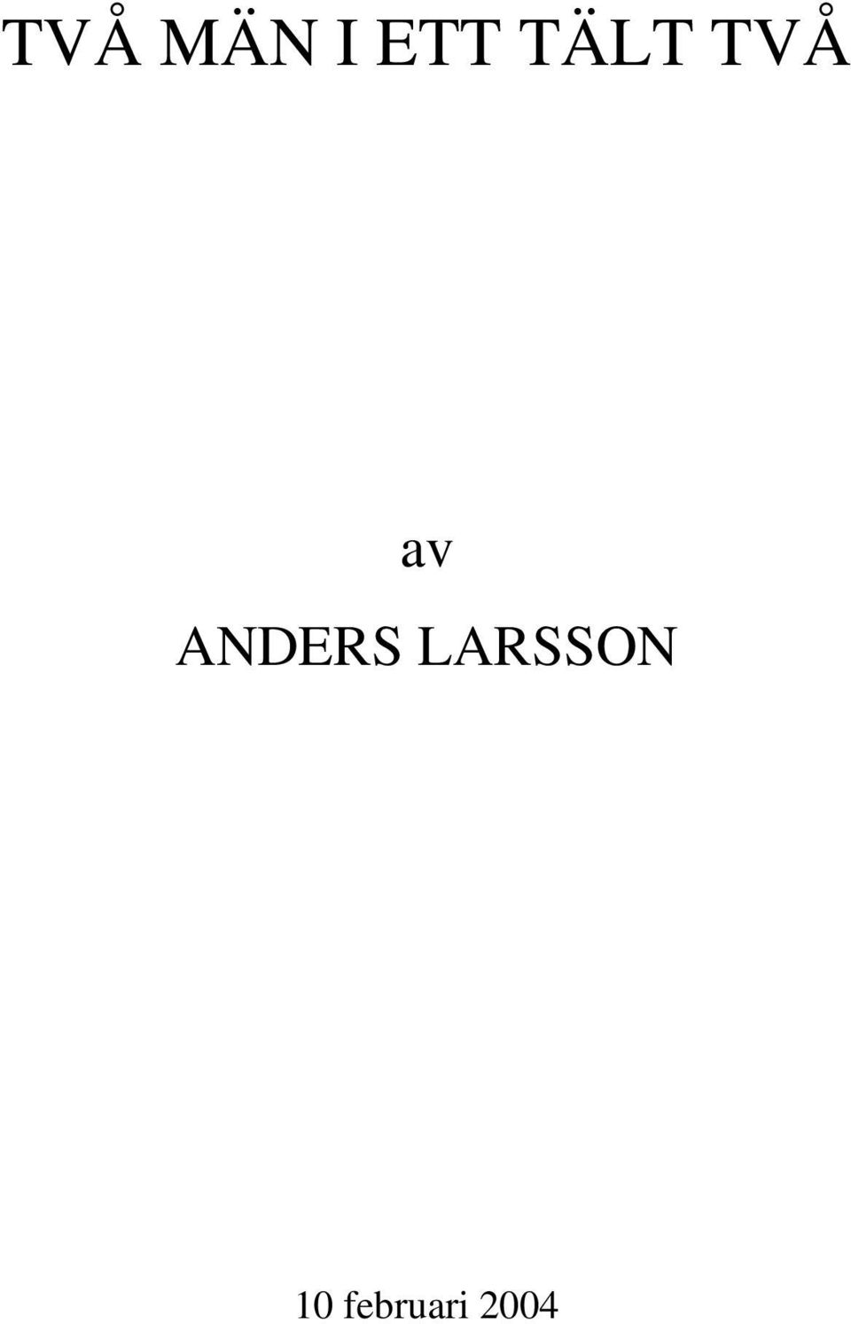 ANDERS LARSSON