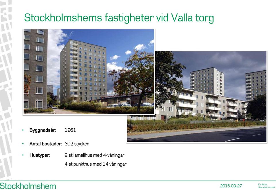 302 stycken Hustyper: 2 st lamellhus