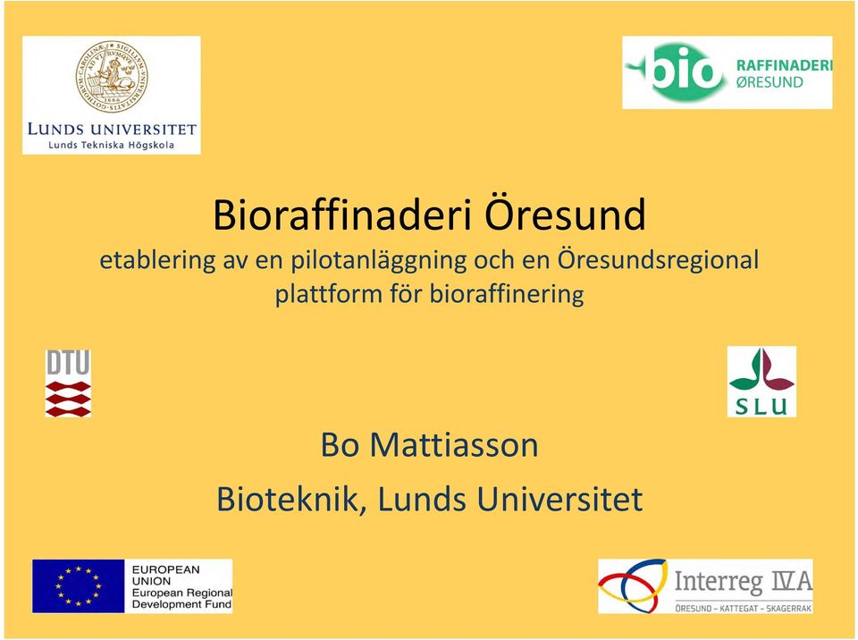 Öresundsregional plattform för