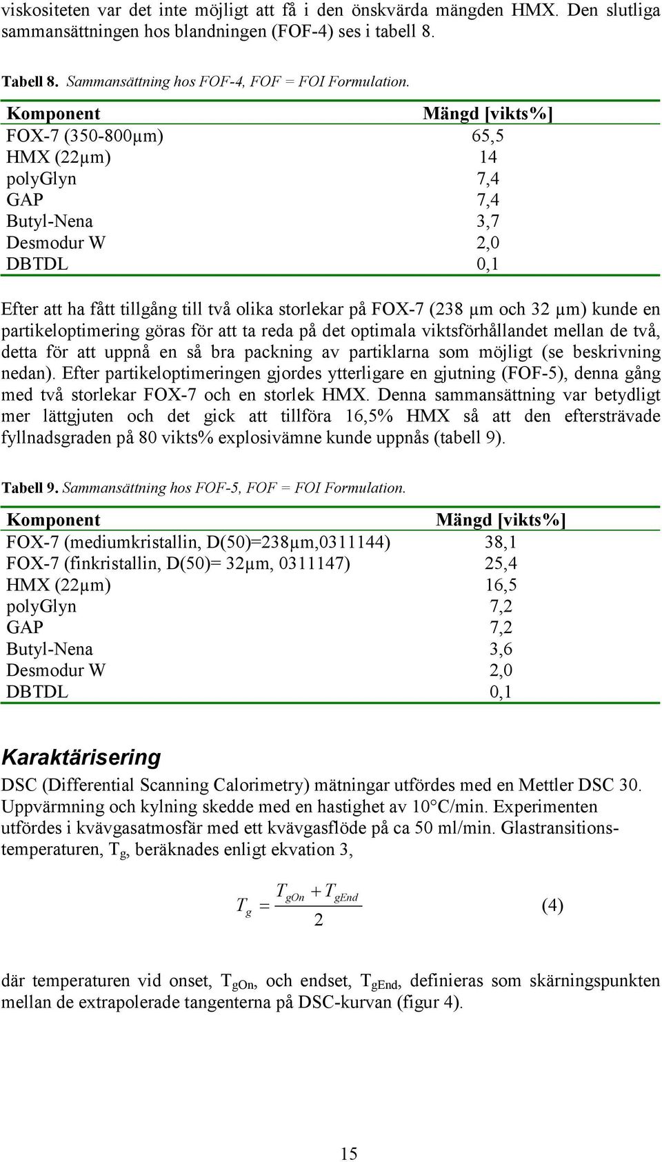 µm) kunde en partikeloptimering göras för att ta reda på det optimala viktsförhållandet mellan de två, detta för att uppnå en så bra packning av partiklarna som möjligt (se beskrivning nedan).