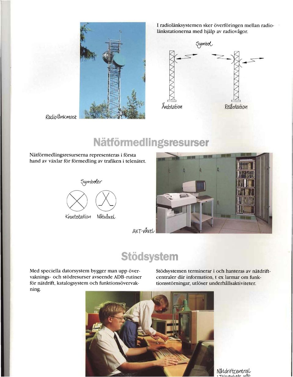 Nä örmedlingsresurser AXT-V~X"e(; ödsystem Med speciella datorsystem bygger man upp övervaknings- och stödresurser avseende ADB-rutiner för