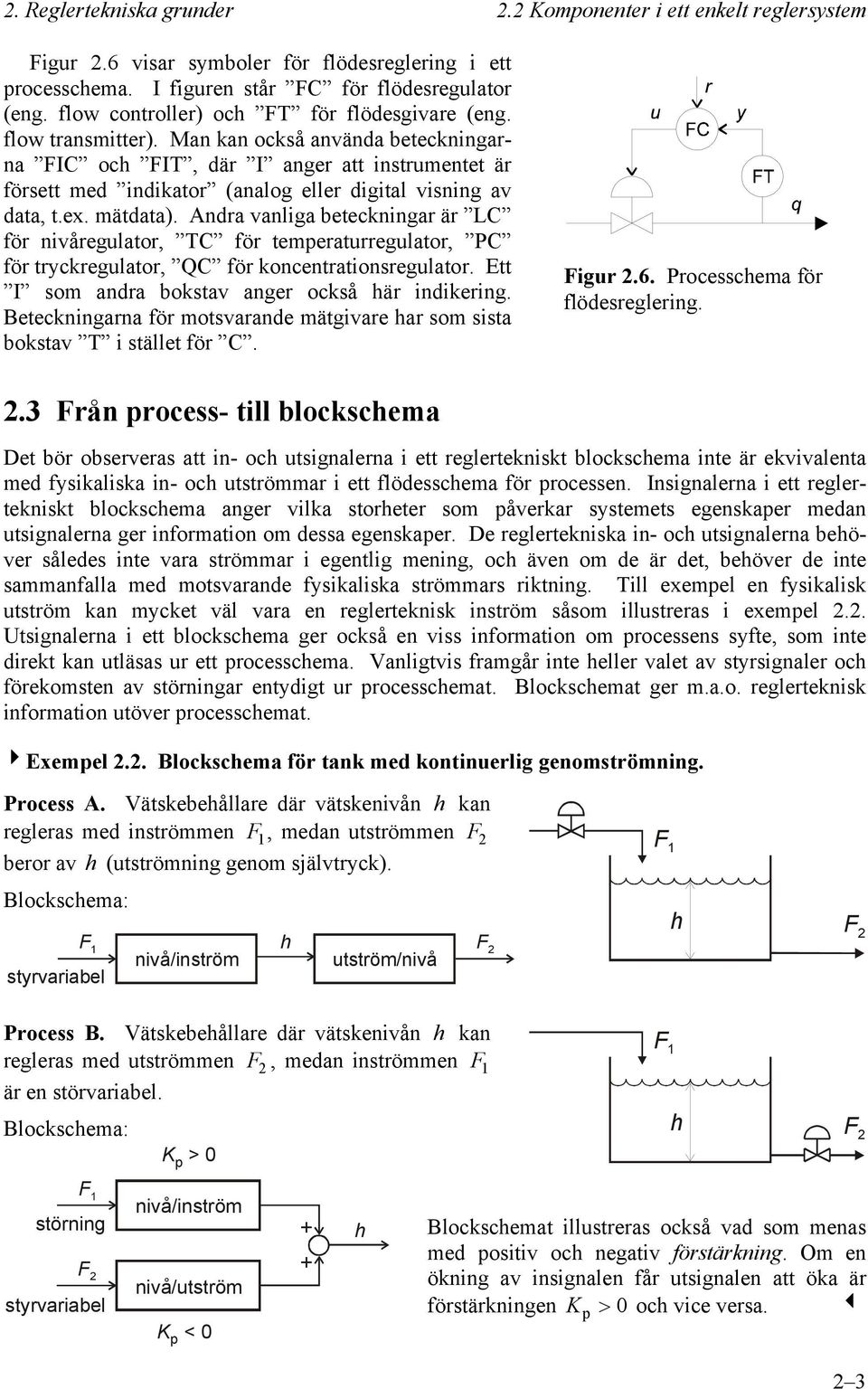 Man kan också använda beteckningarna FIC oc FIT, där I anger att instrumentet är försett med indikator (analog eller digital visning av data, t.ex. mätdata).