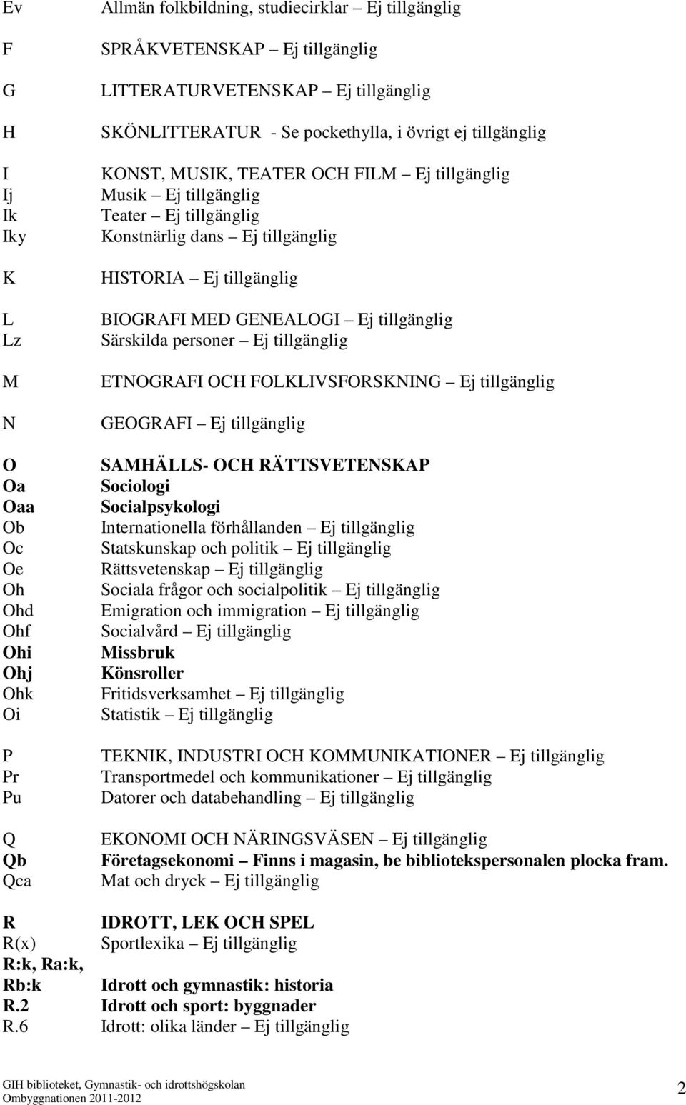 Ej tillgänglig BIOGRAFI MED GENEALOGI Ej tillgänglig Särskilda personer Ej tillgänglig ETNOGRAFI OCH FOLKLIVSFORSKNING Ej tillgänglig GEOGRAFI Ej tillgänglig SAMHÄLLS- OCH RÄTTSVETENSKAP Sociologi