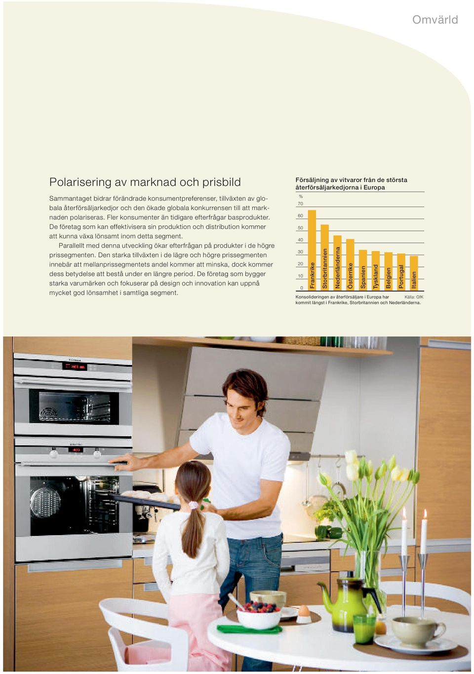 Parallellt med denna utveckling ökar efterfrågan på produkter i de högre prissegmenten.