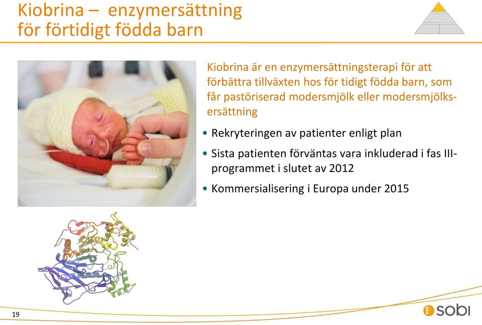 eller modersmjölksersättning Rekryteringen av patienter enligt plan Sista patienten