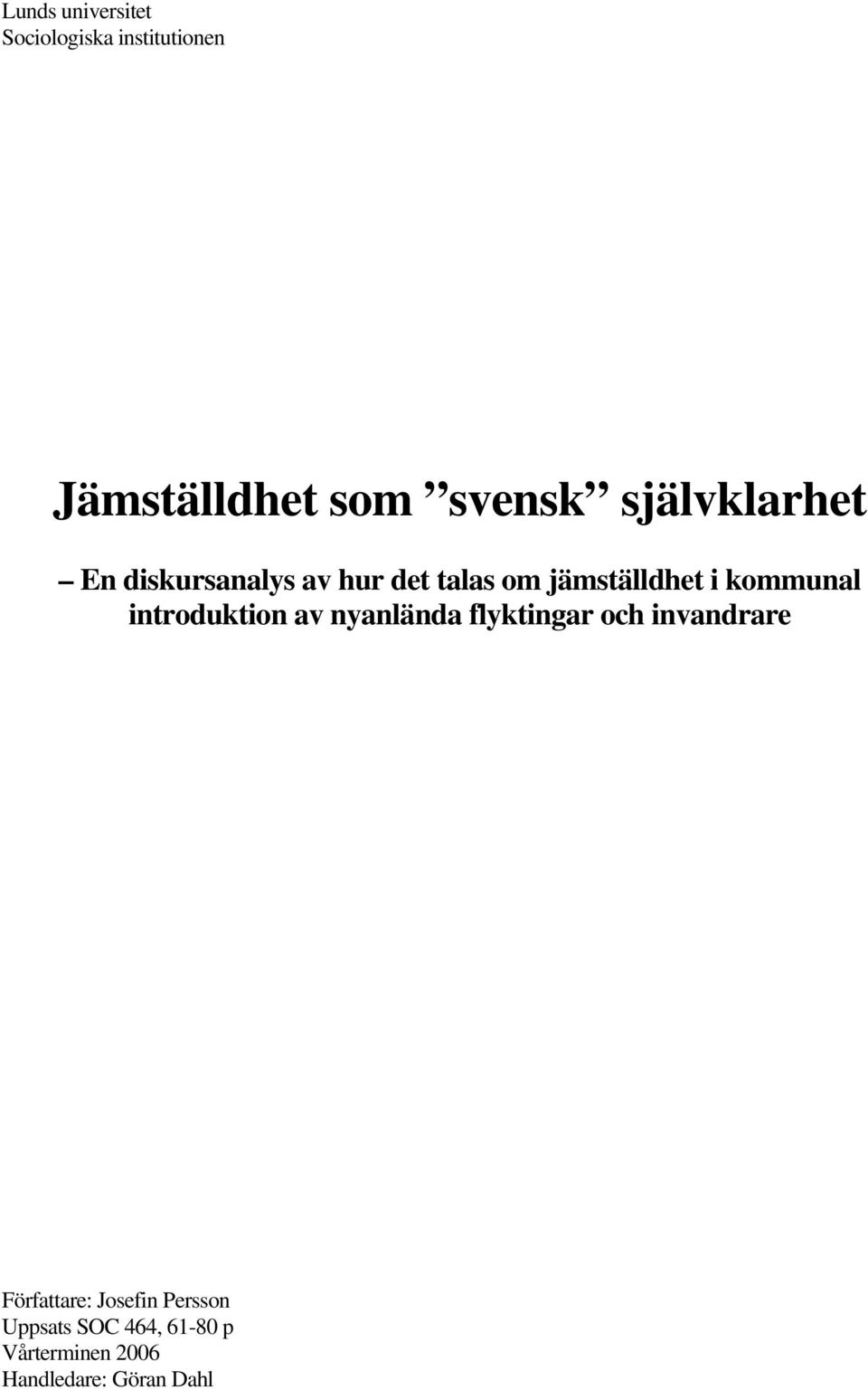 kommunal introduktion av nyanlända flyktingar och invandrare