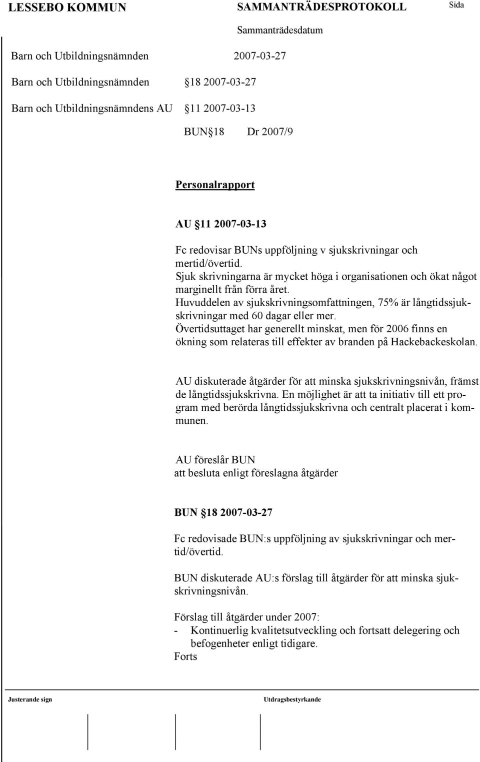 Huvuddelen av sjukskrivningsomfattningen, 75% är långtidssjukskrivningar med 60 dagar eller mer.